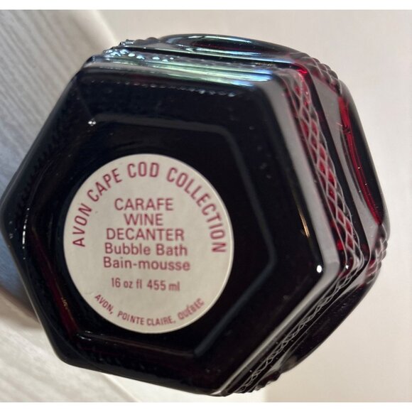 Avon Cape Cod Wine Decanter Bubble Bath Bottle With Box NOS - Picture 3 of 10